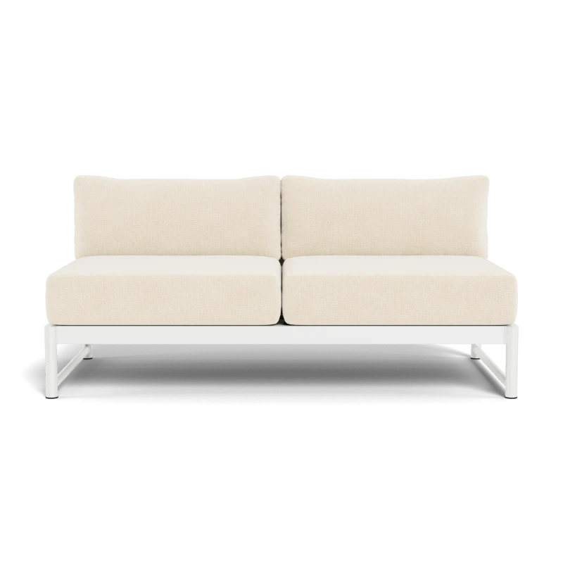 Breeze Xl Aluminum 2 Seat Armless Sofa - Image 61
