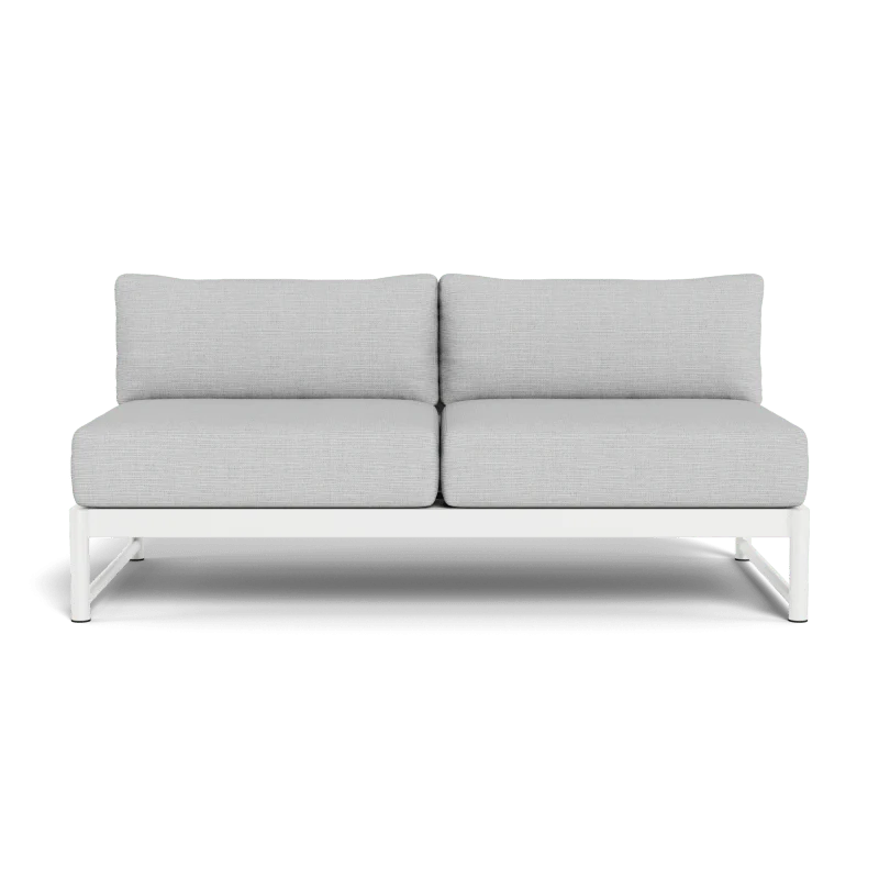 Breeze Xl Aluminum 2 Seat Armless Sofa - Image 66