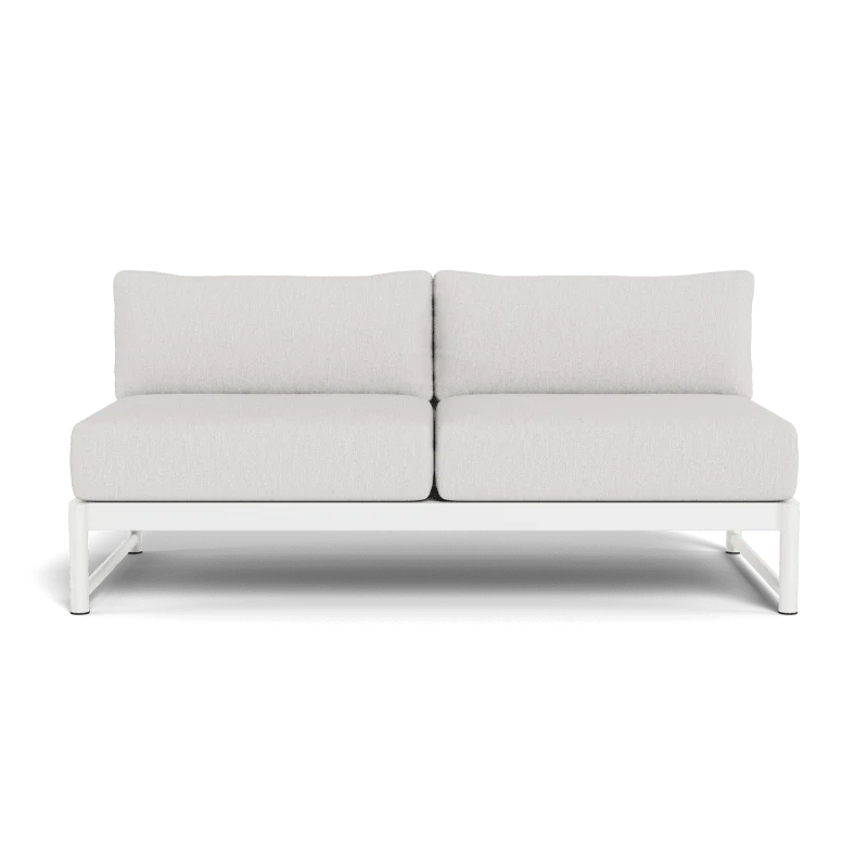 Breeze Xl Aluminum 2 Seat Armless Sofa - Image 68