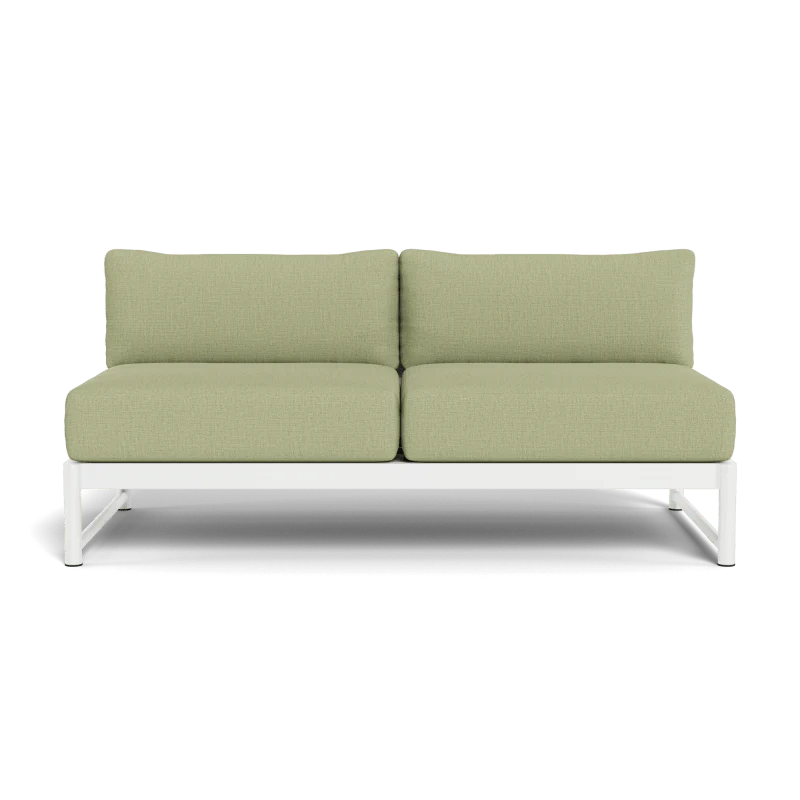 Breeze Xl Aluminum 2 Seat Armless Sofa - Image 78