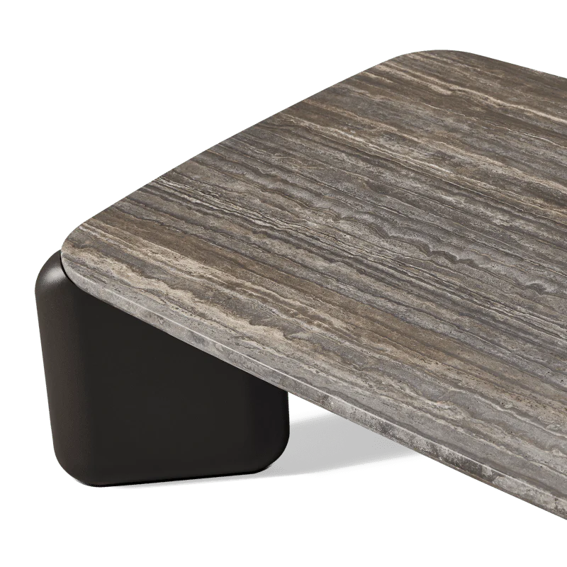 Chloe Aluminum Rectangle Coffee Table - Image 8