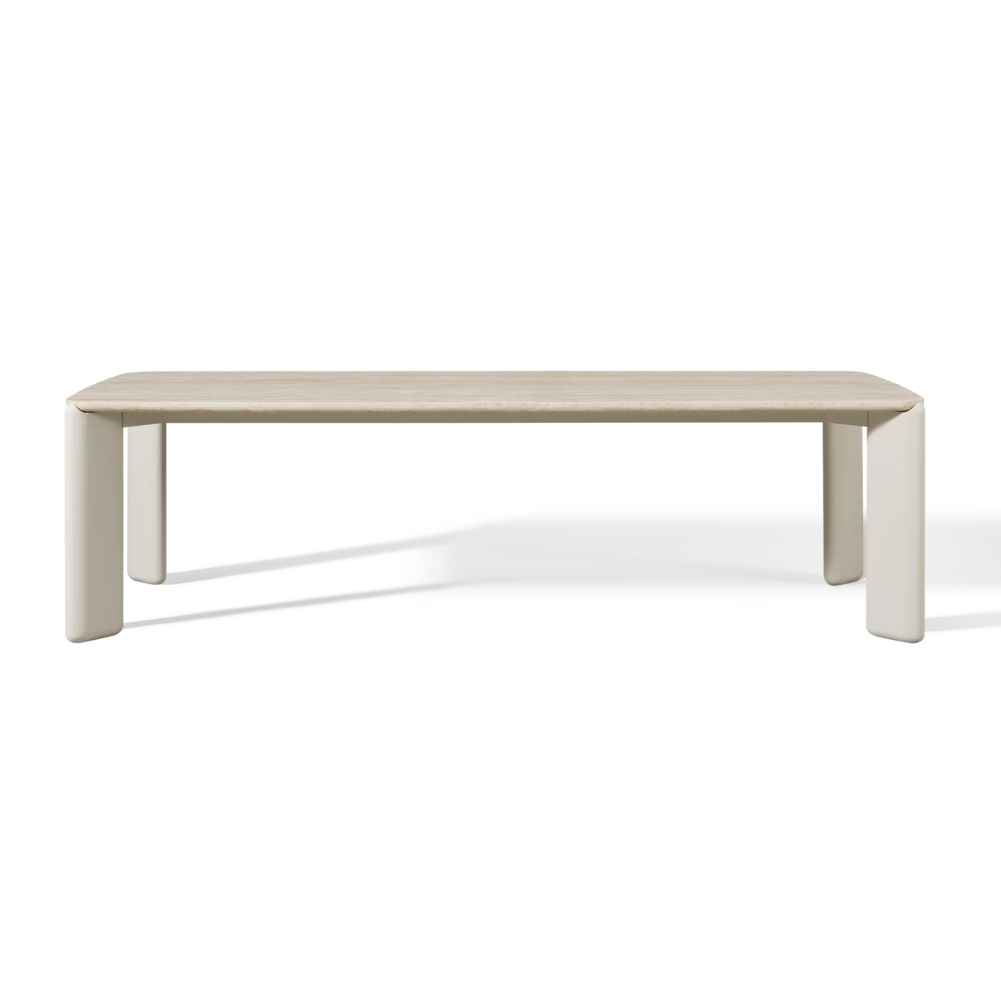 Chloe Aluminum Rectangle Dining Table - Image 11