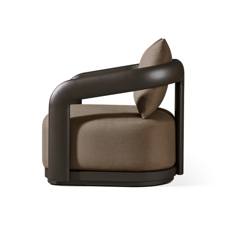 Chloe Aluminum Swivel Lounge Chair - Image 3