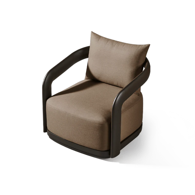 Chloe Aluminum Swivel Lounge Chair - Image 5