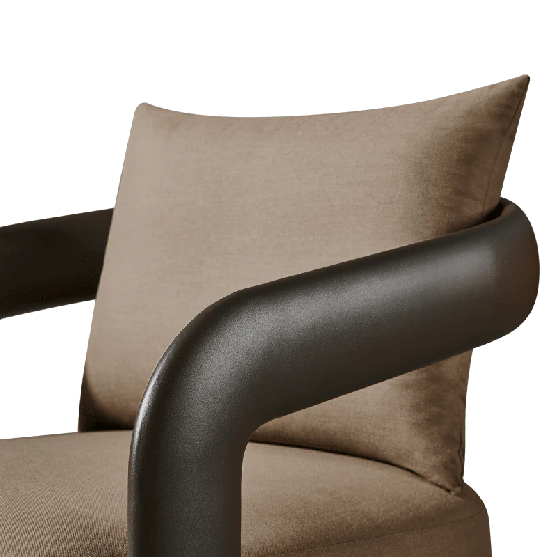 Chloe Aluminum Swivel Lounge Chair - Image 8