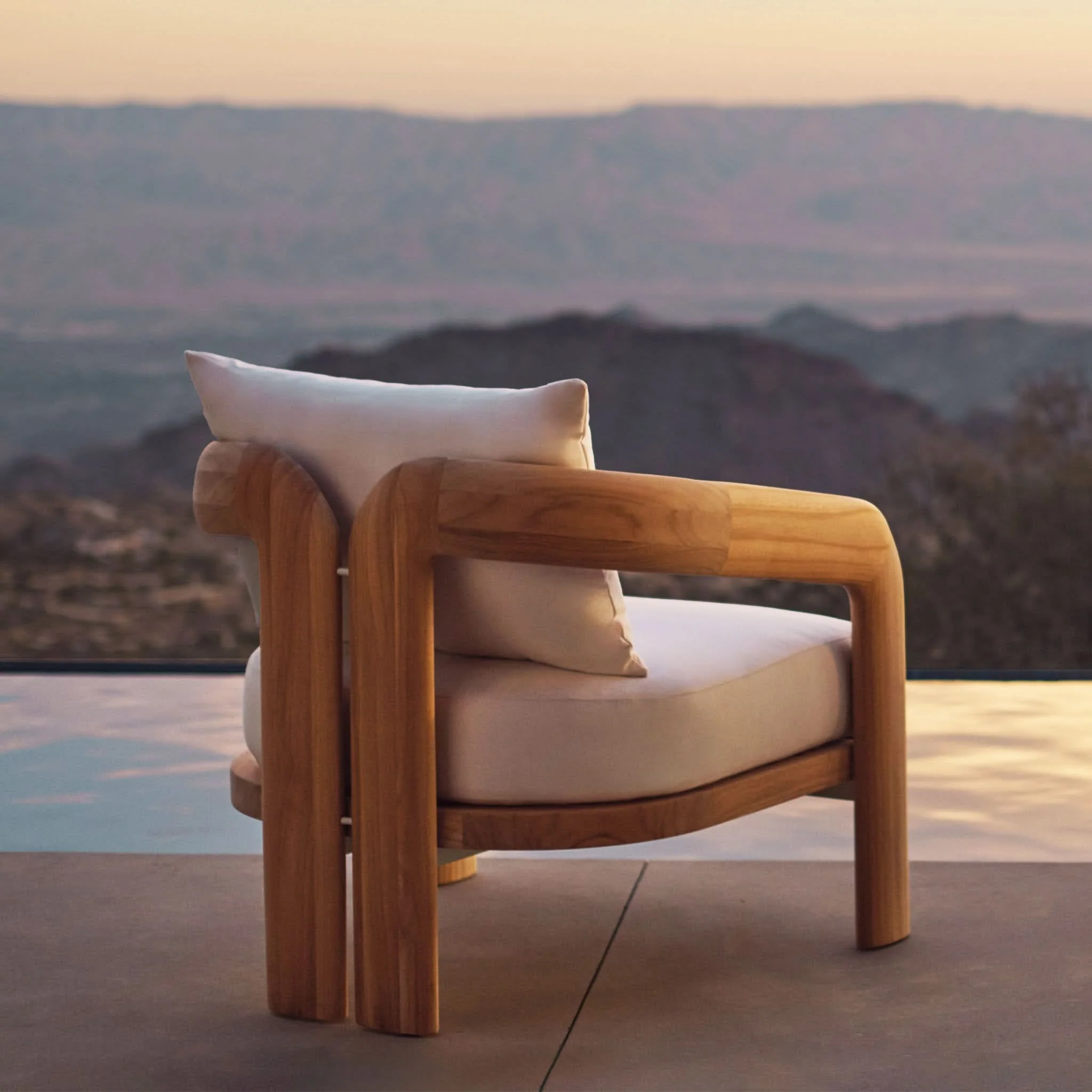 Chloe Teak Lounge Chair - Image 9