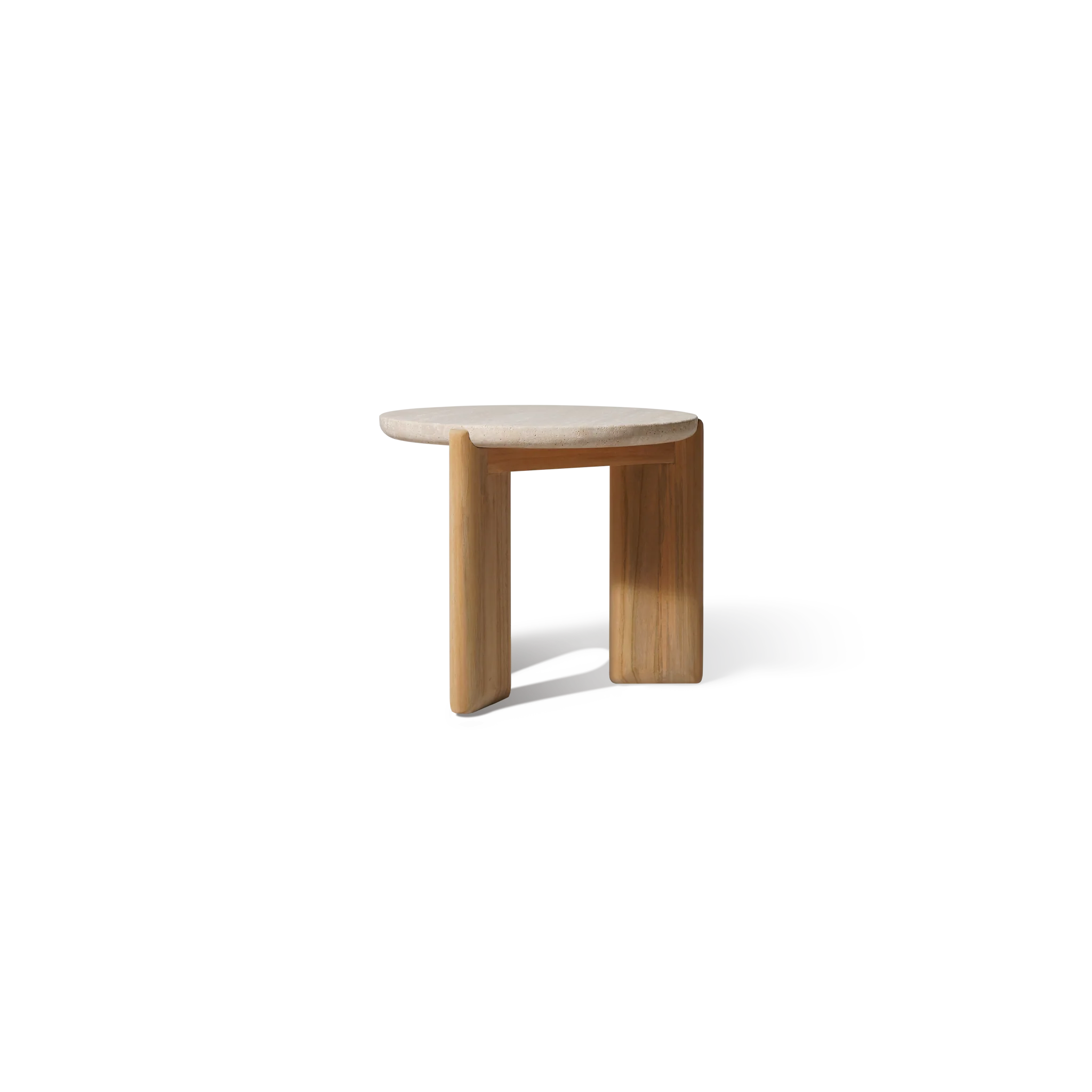 Chloe Teak Round Side Table - Image 3