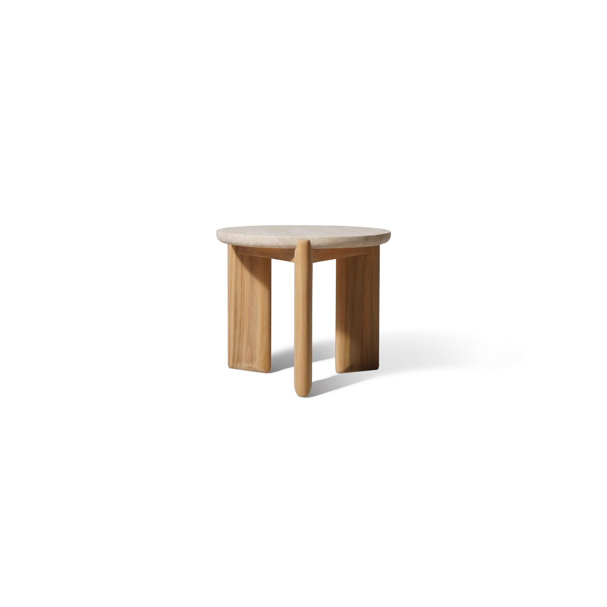 Chloe Teak Round Side Table - Image 4