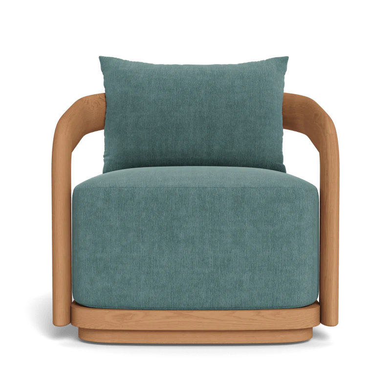 Chloe Teak Swivel Lounge Chair - Image 10