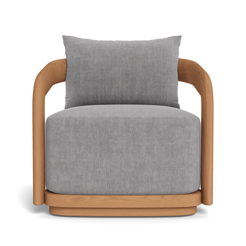 Chloe Teak Swivel Lounge Chair - Image 11