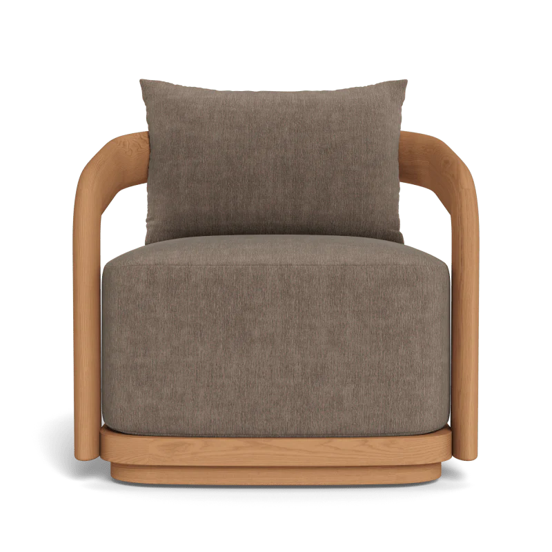 Chloe Teak Swivel Lounge Chair - Image 12