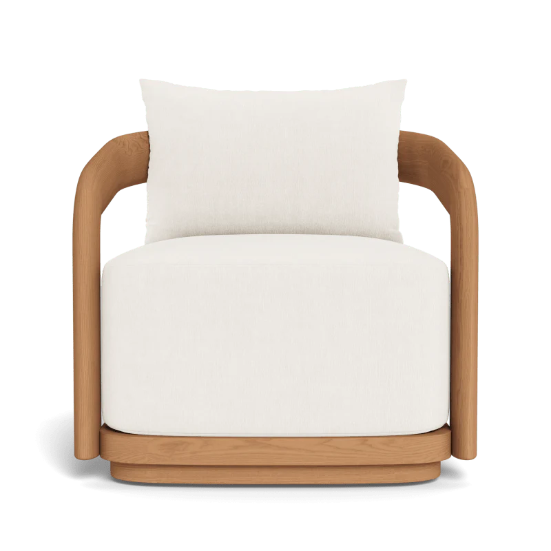 Chloe Teak Swivel Lounge Chair - Image 15