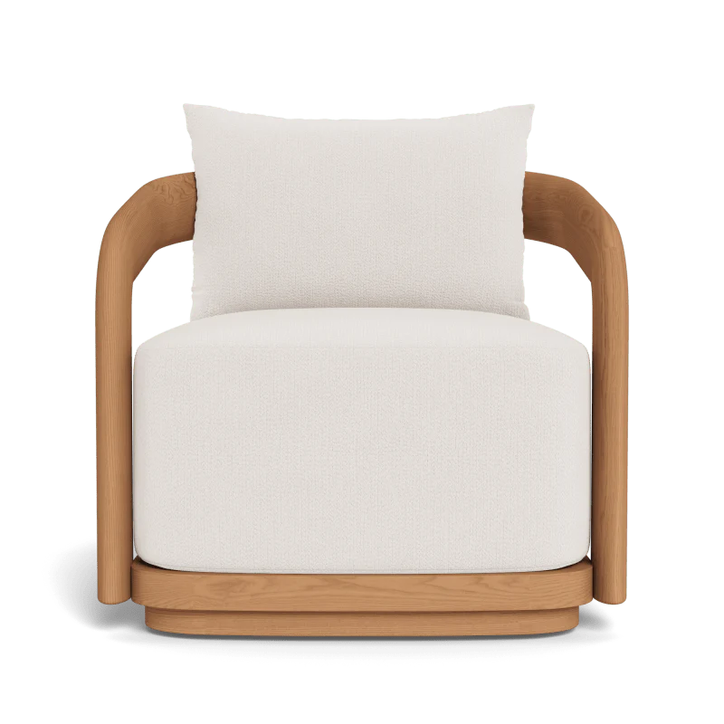 Chloe Teak Swivel Lounge Chair - Image 23