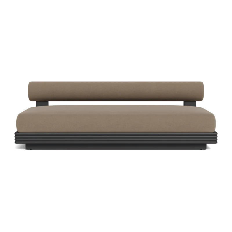 Collins Aluminum 2 Seat Armless Sofa - Image 13