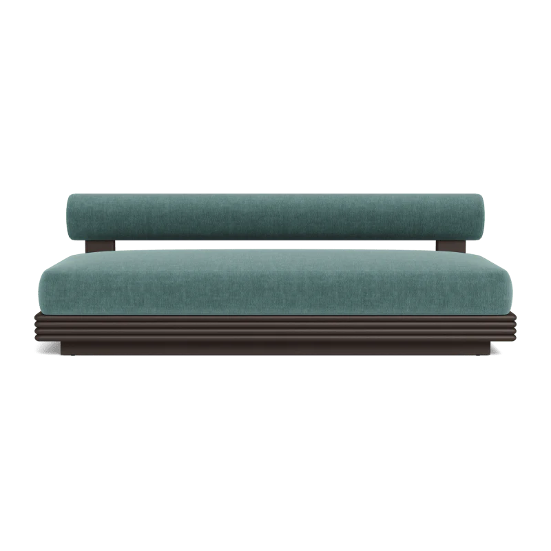Collins Aluminum 2 Seat Armless Sofa - Image 37