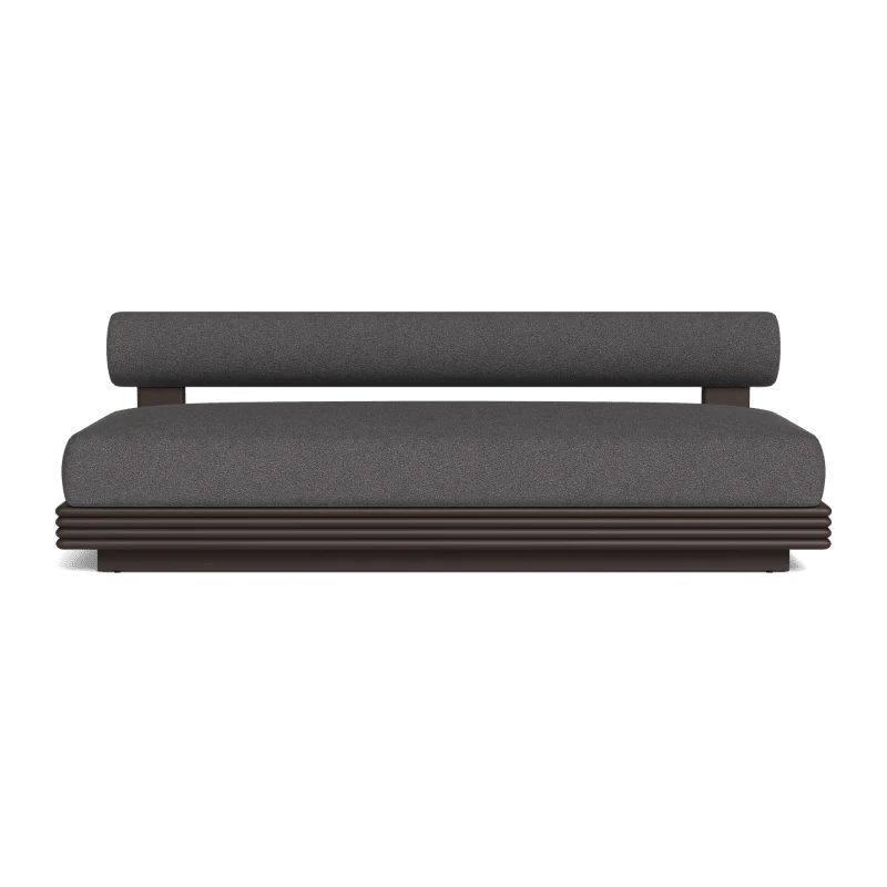Collins Aluminum 2 Seat Armless Sofa - Image 44
