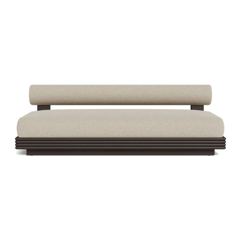 Collins Aluminum 2 Seat Armless Sofa - Image 48