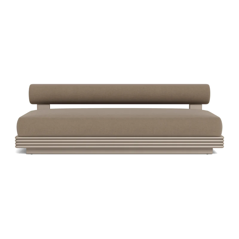 Collins Aluminum 2 Seat Armless Sofa - Image 51