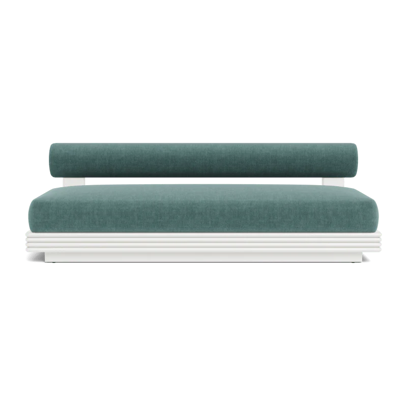 Collins Aluminum 2 Seat Armless Sofa - Image 63