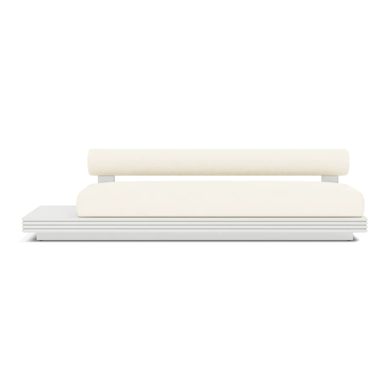 Collins Aluminum 3 Seat Armless Sofa + Table Left - Image 65