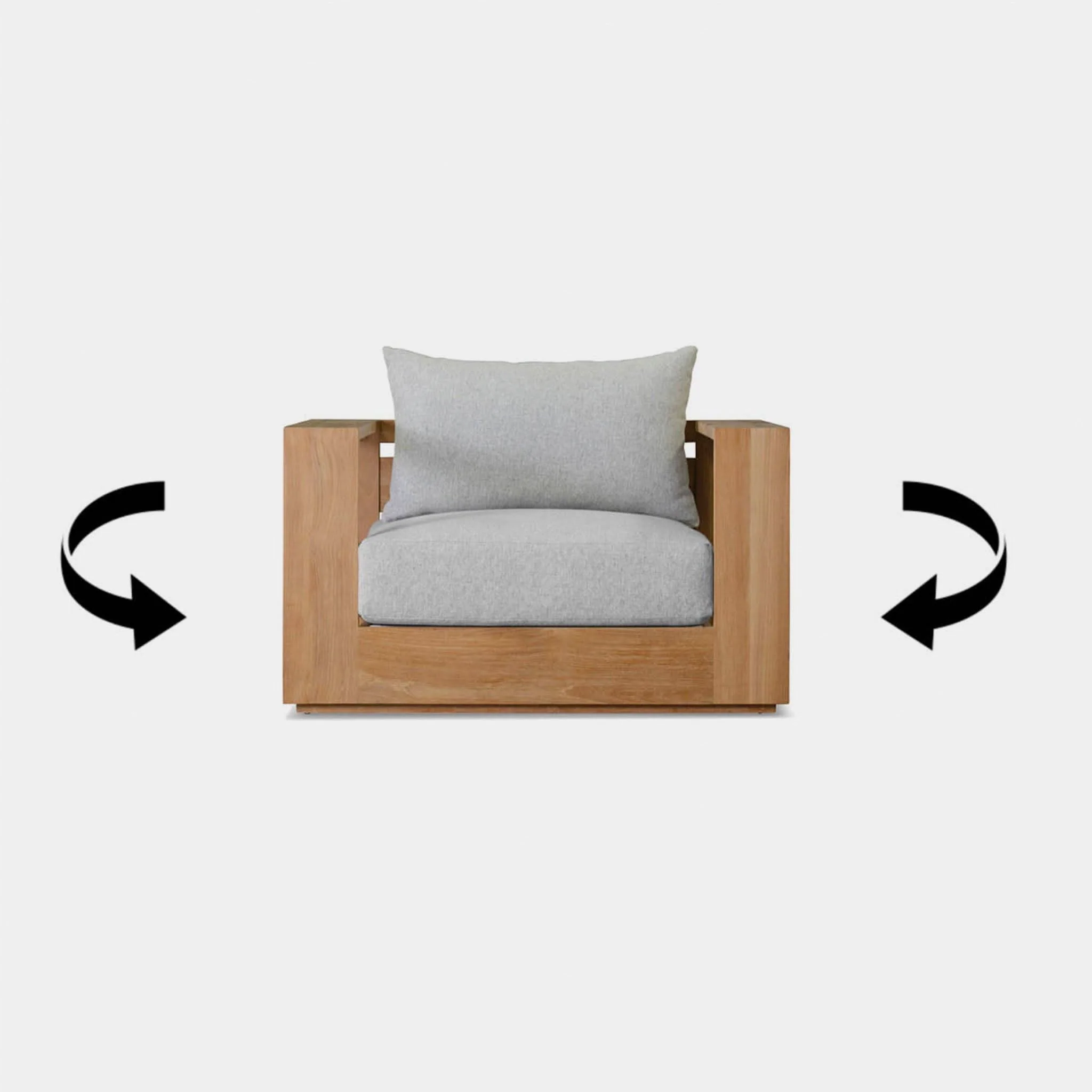 Hayman Teak Swivel Lounge Chair - Image 7