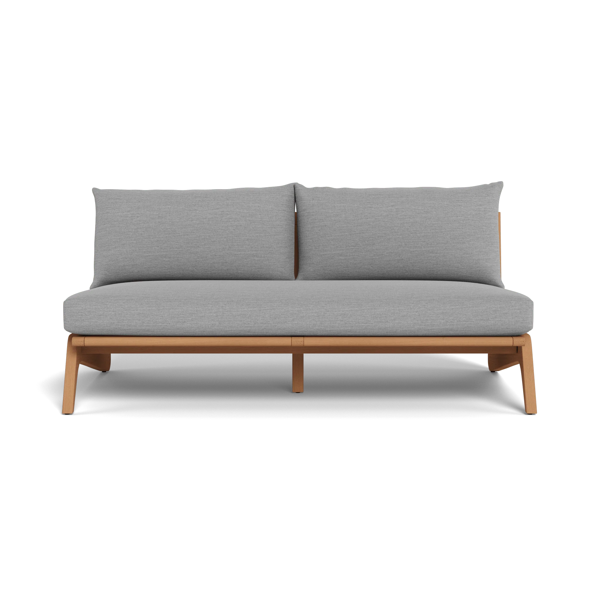Mlb Teak 2 Seat Armless Sofa - Image 11