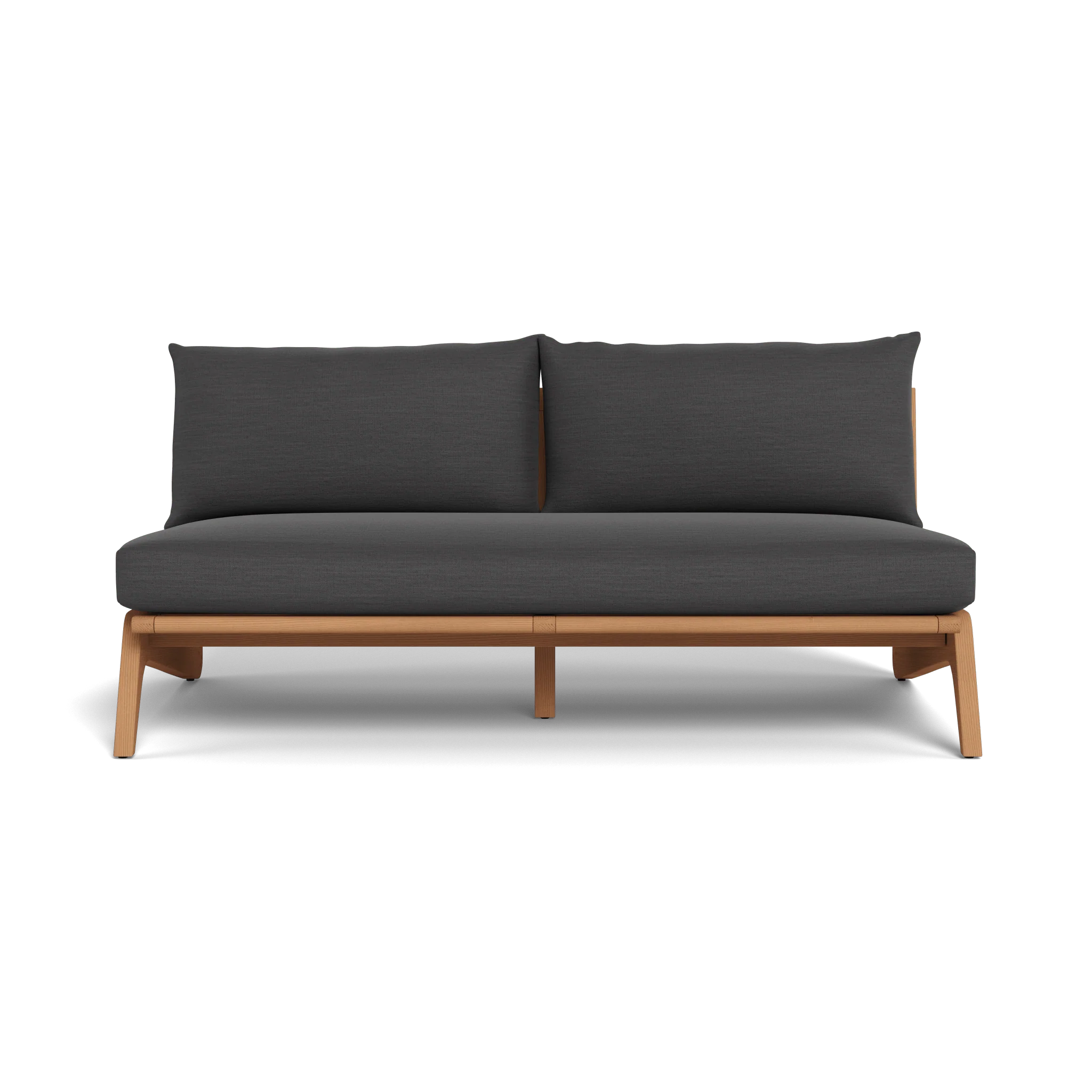 Mlb Teak 2 Seat Armless Sofa - Image 17