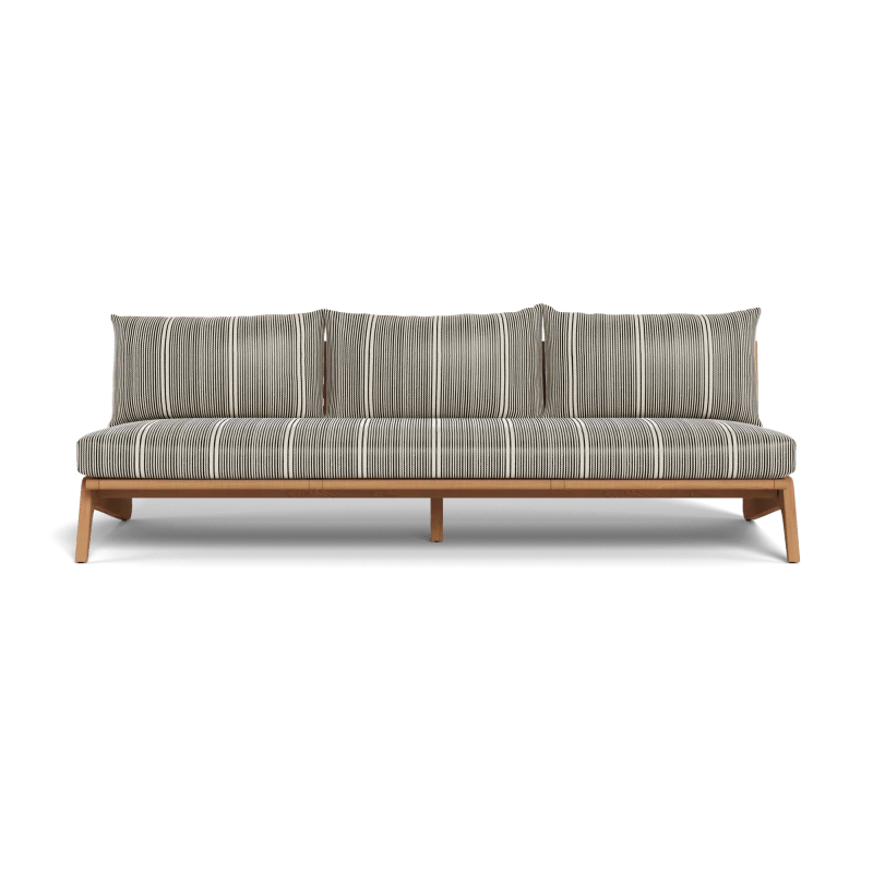 Mlb Teak 3 Seat Armless Sofa - Image 31