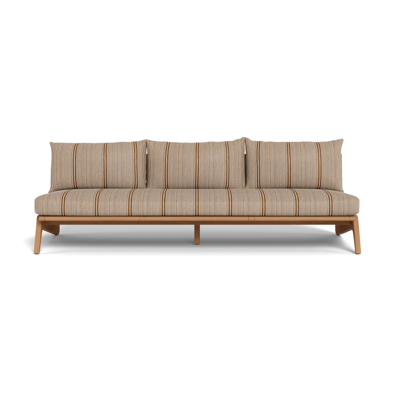 Mlb Teak 3 Seat Armless Sofa - Image 33