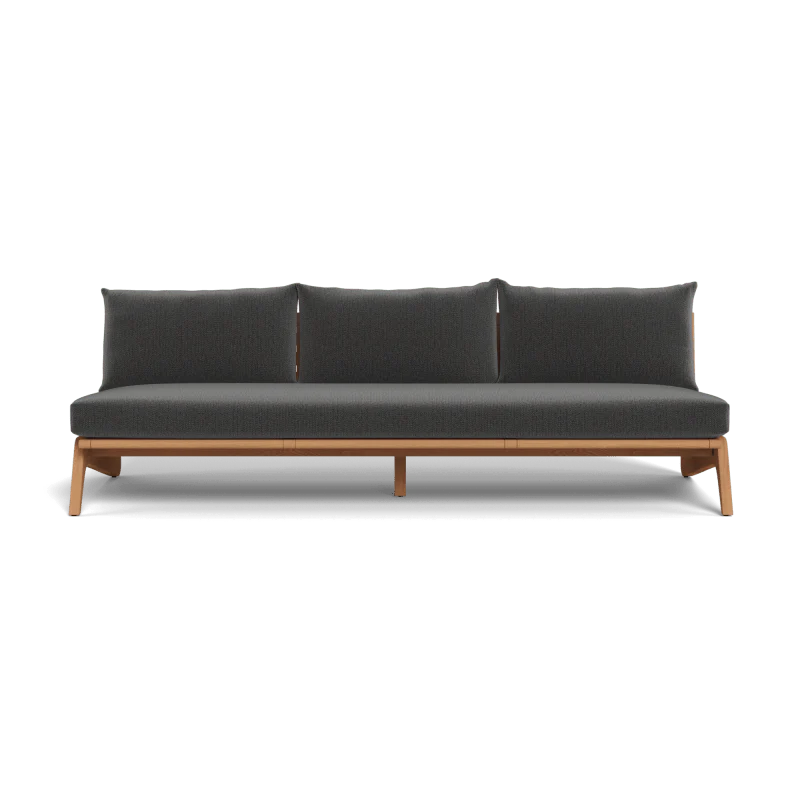 Mlb Teak 3 Seat Armless Sofa - Image 34