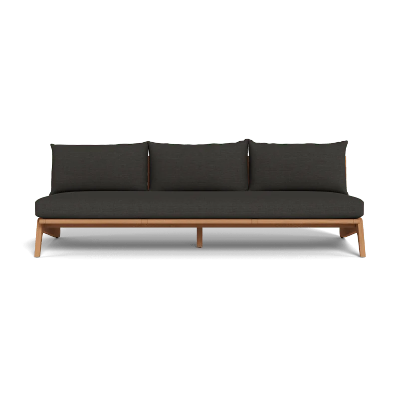 Mlb Teak 3 Seat Armless Sofa - Image 40