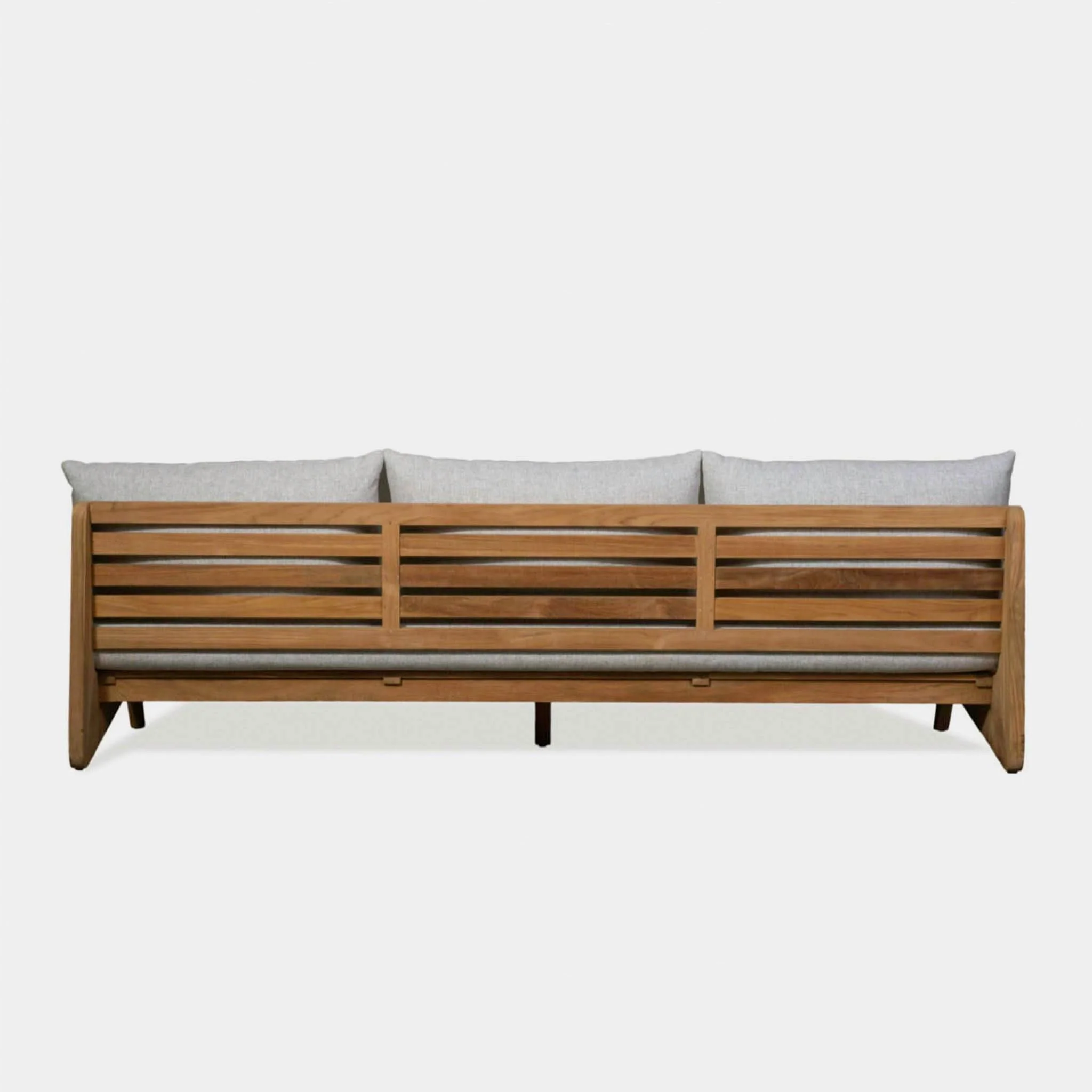 Mlb Teak 3 Seat Armless Sofa - Image 5