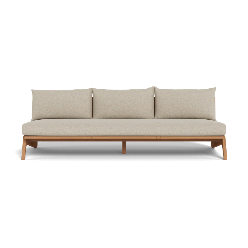 Mlb Teak 3 Seat Armless Sofa - Image 50