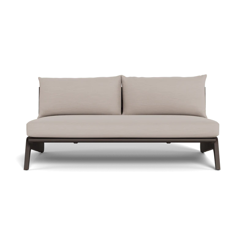 MLB Aluminum 2 Seat Armless Sofa - Image 35