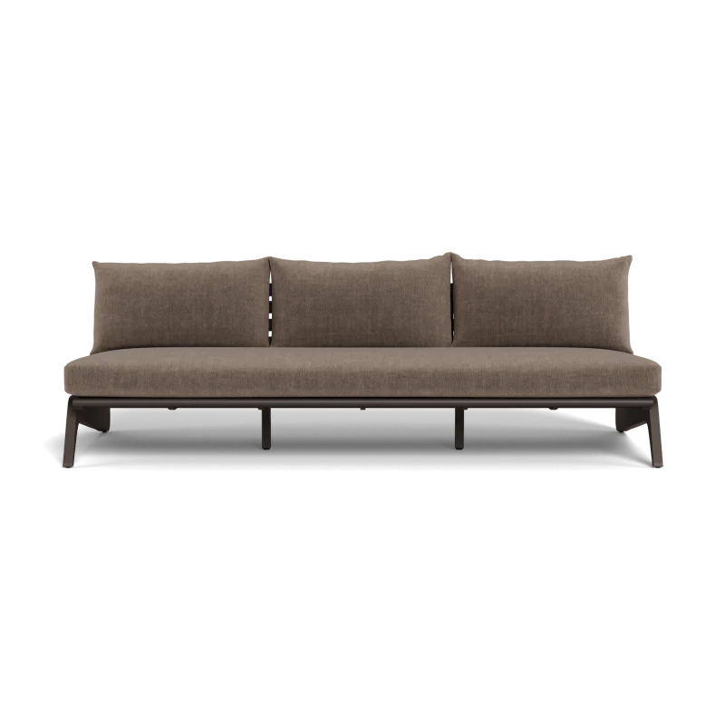 MLB Aluminum 3 Seat Armless Sofa - Image 108