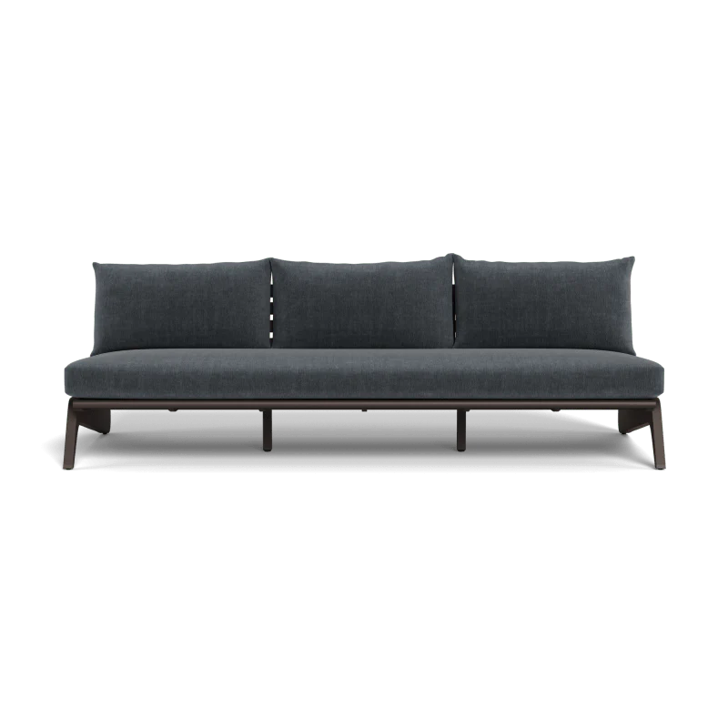 MLB Aluminum 3 Seat Armless Sofa - Image 110