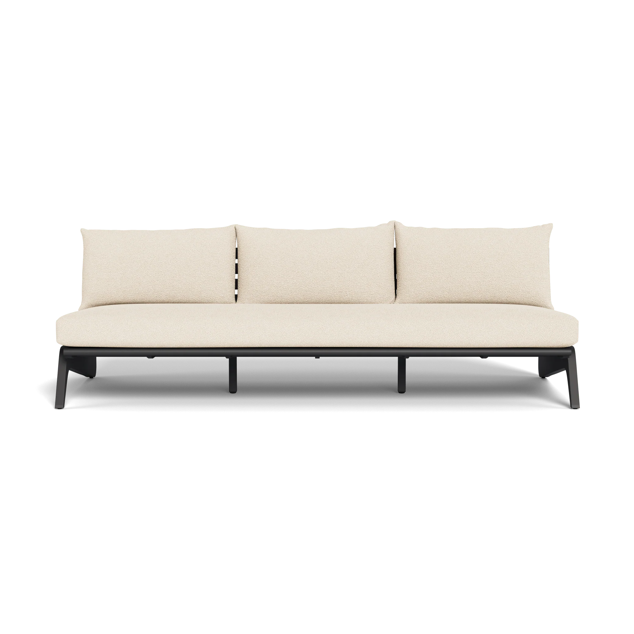 MLB Aluminum 3 Seat Armless Sofa - Image 12