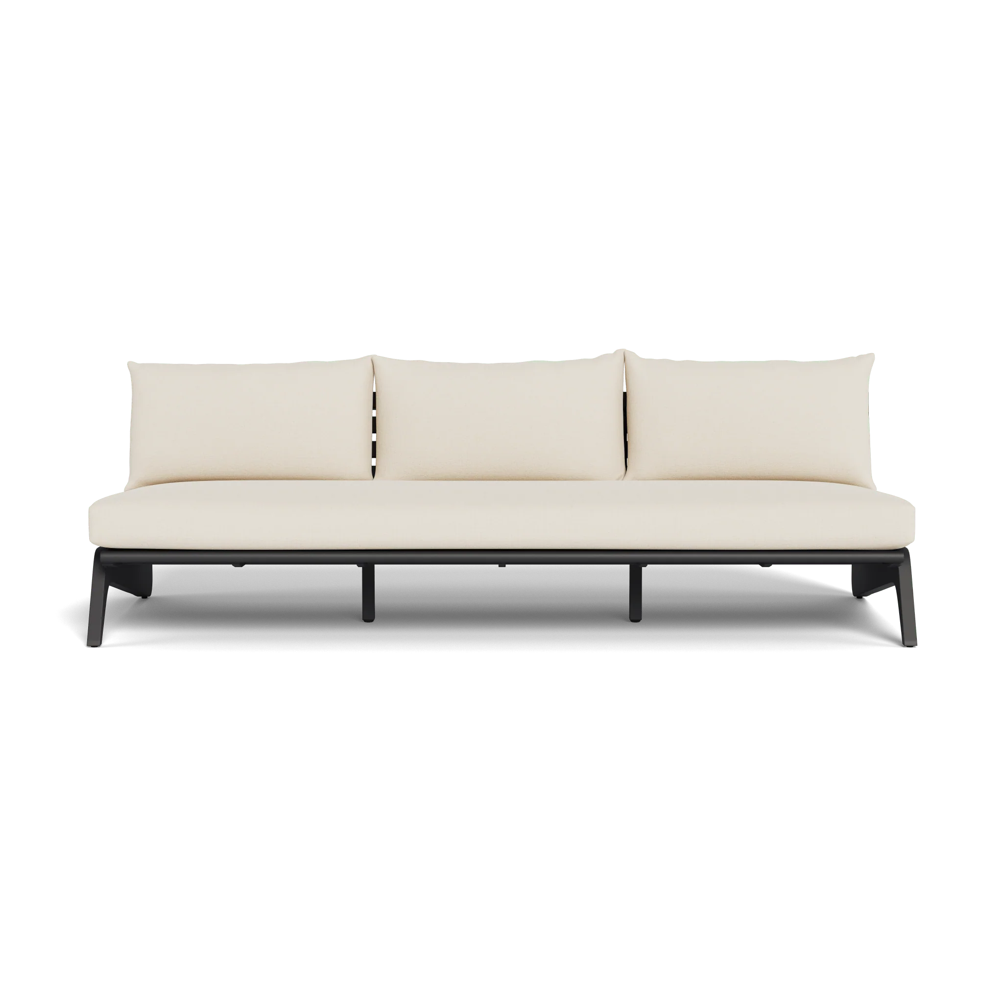 MLB Aluminum 3 Seat Armless Sofa - Image 22