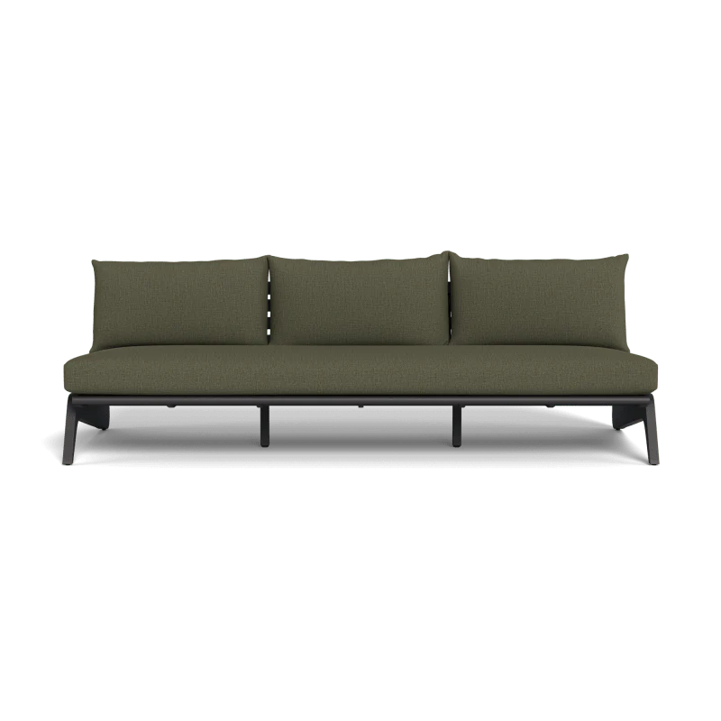 MLB Aluminum 3 Seat Armless Sofa - Image 54
