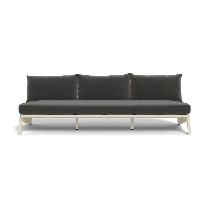 MLB Aluminum 3 Seat Armless Sofa - Image 70