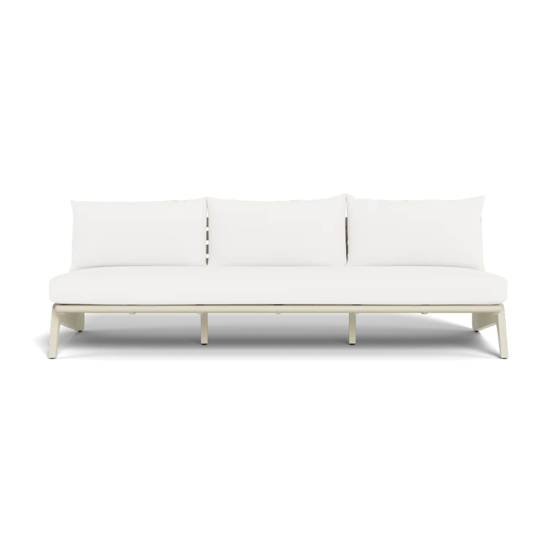 MLB Aluminum 3 Seat Armless Sofa - Image 95