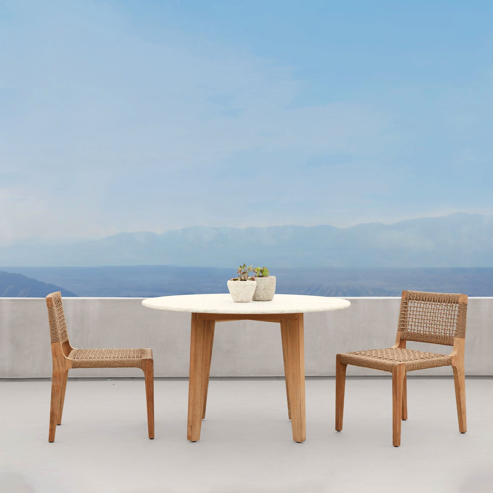 Mlb Teak Round Dining Table 1200 - Image 8