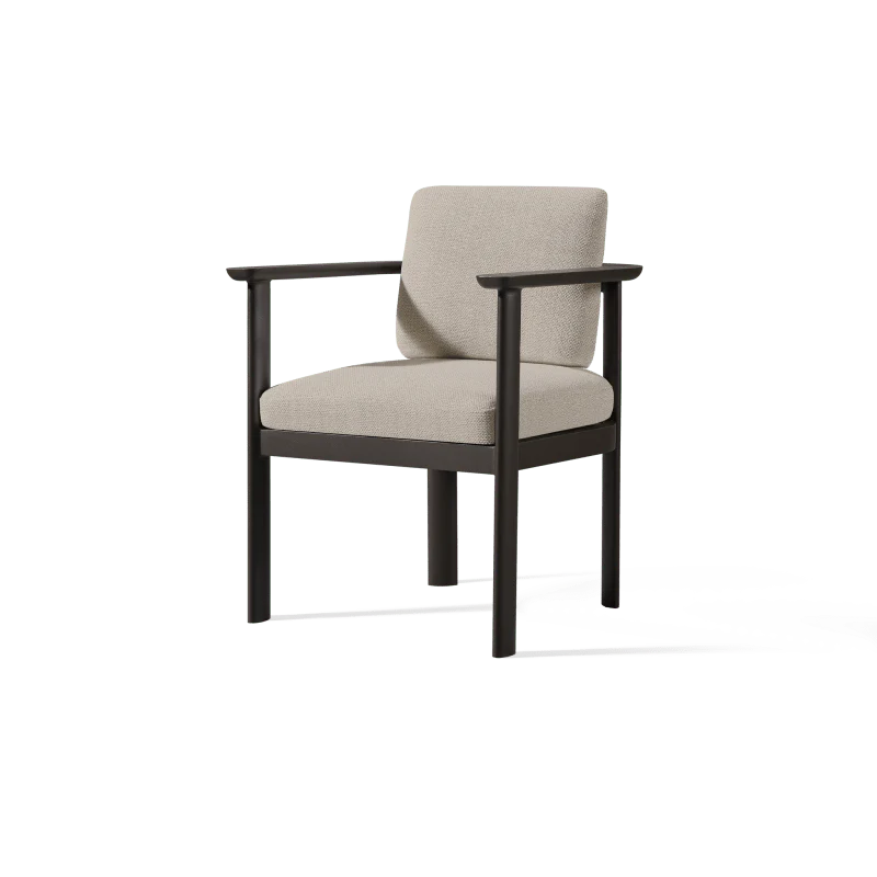 Newport Aluminum Barrel Dining Chair - Image 3