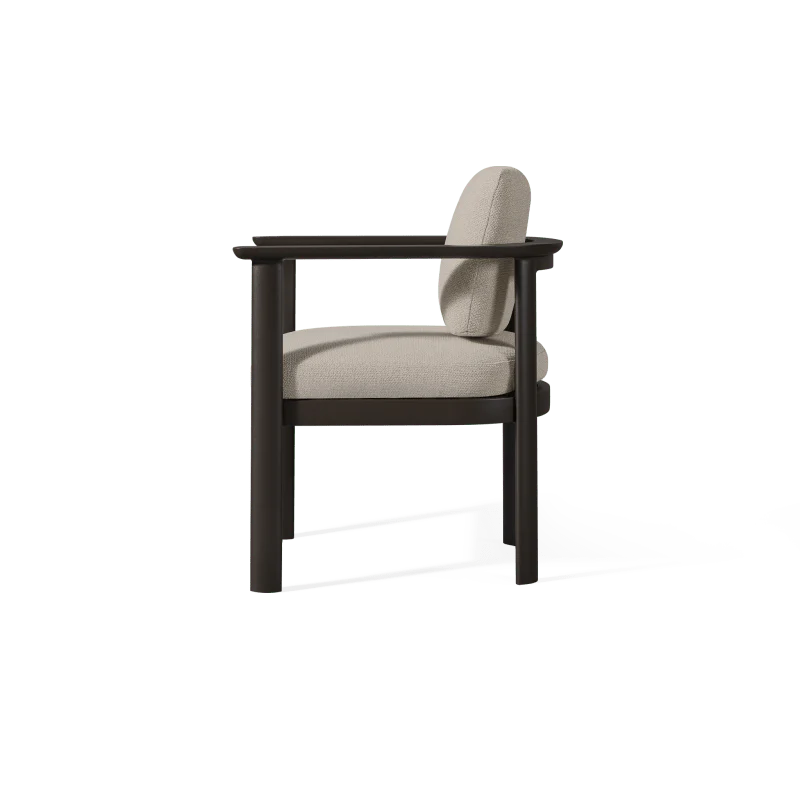 Newport Aluminum Barrel Dining Chair - Image 4