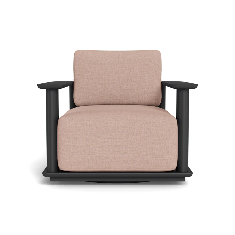 Newport Aluminum Barrel Swivel Lounge Chair - Image 102