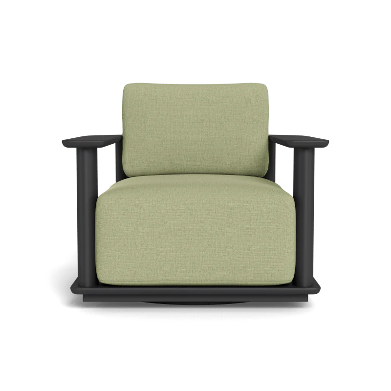 Newport Aluminum Barrel Swivel Lounge Chair - Image 103