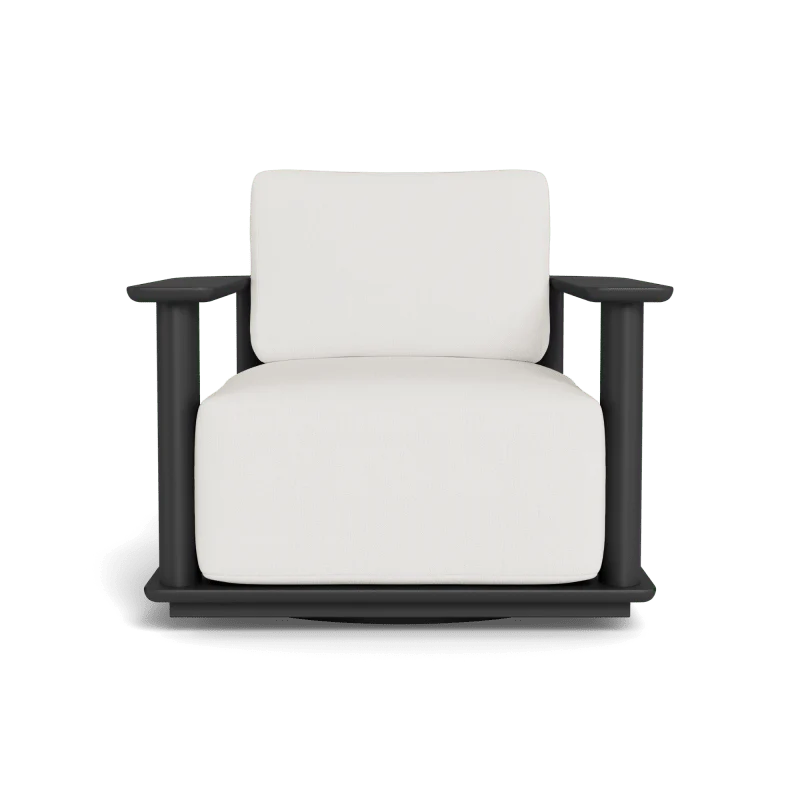Newport Aluminum Barrel Swivel Lounge Chair - Image 104