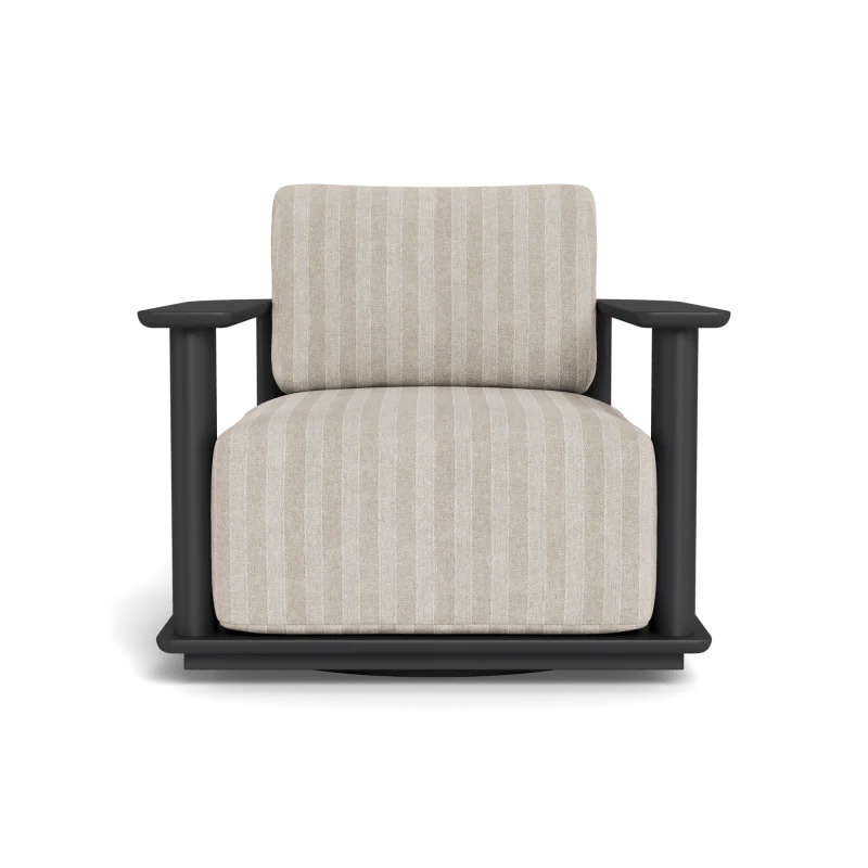 Newport Aluminum Barrel Swivel Lounge Chair - Image 108
