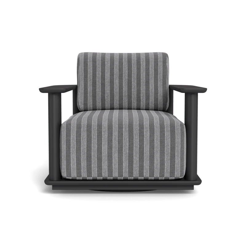 Newport Aluminum Barrel Swivel Lounge Chair - Image 109