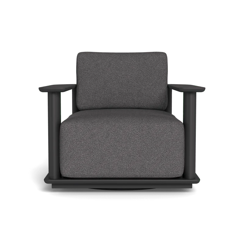 Newport Aluminum Barrel Swivel Lounge Chair - Image 17